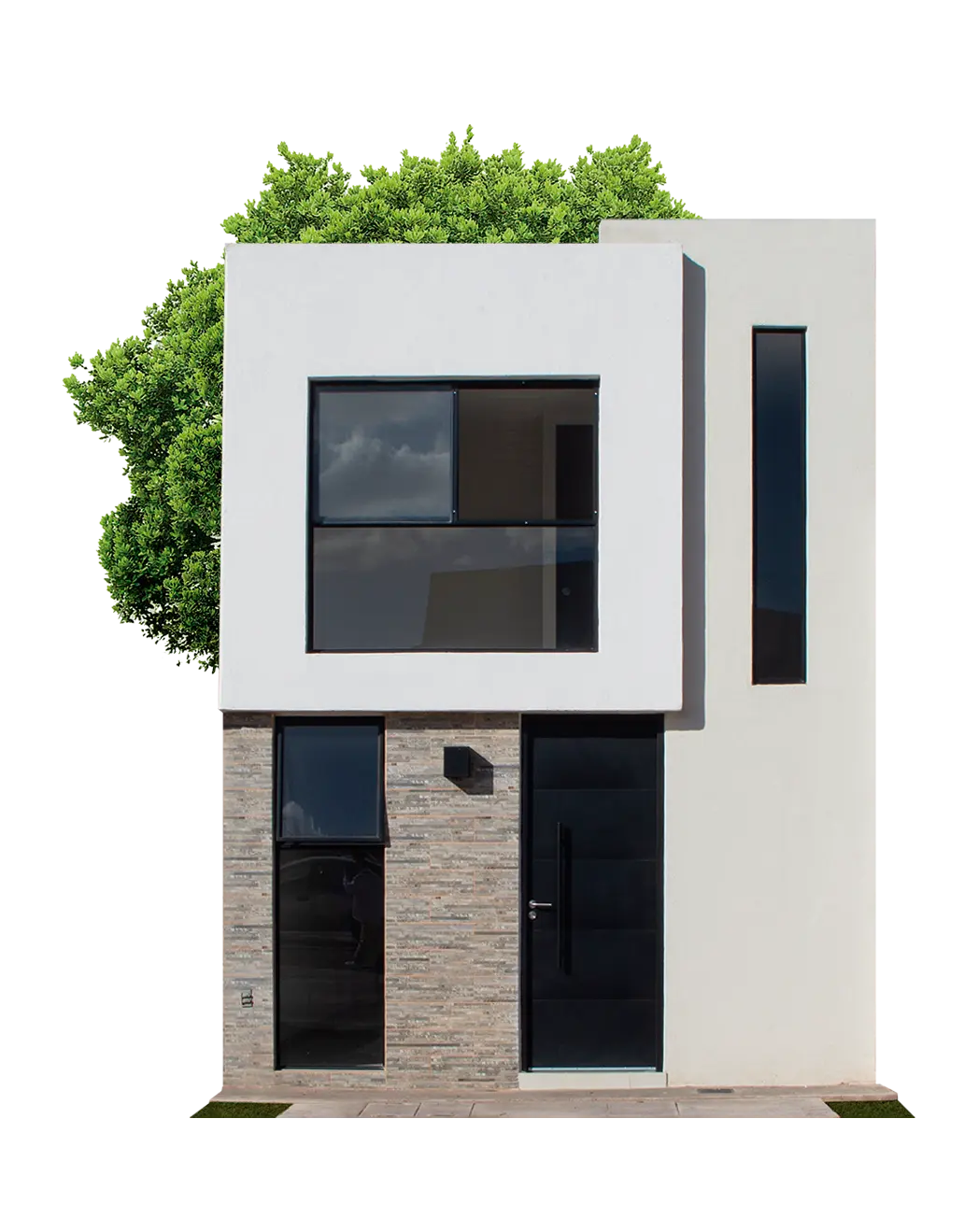 Fachada de casa Modelo Madrid en Privada Turquesa desde $1,345,000 en San Luis Potosí, Los Lagos Residencial